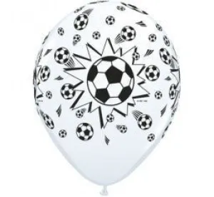 11" Qualatex Printed Soccer Ball Latex Ball