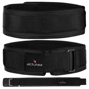 acturaa 6 Inch Weight Lifting Belts For Gym | Exercise Belt Powerlifting Belt Deadlift Belt Gym Waist Belt |Gym Waist Belt For Women |Gym Accessories for Back/Lumbar Support Lifting Belt (M)