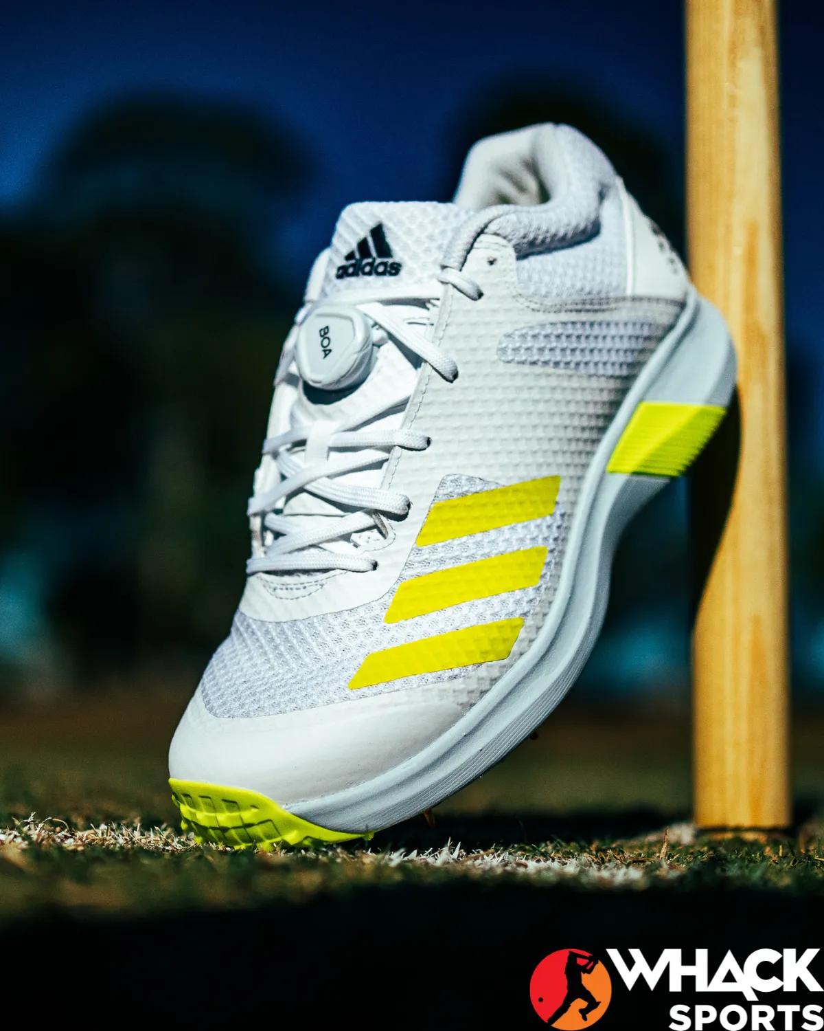 Adidas Adipower Vector Mid Cricket Shoes - Steel Spikes