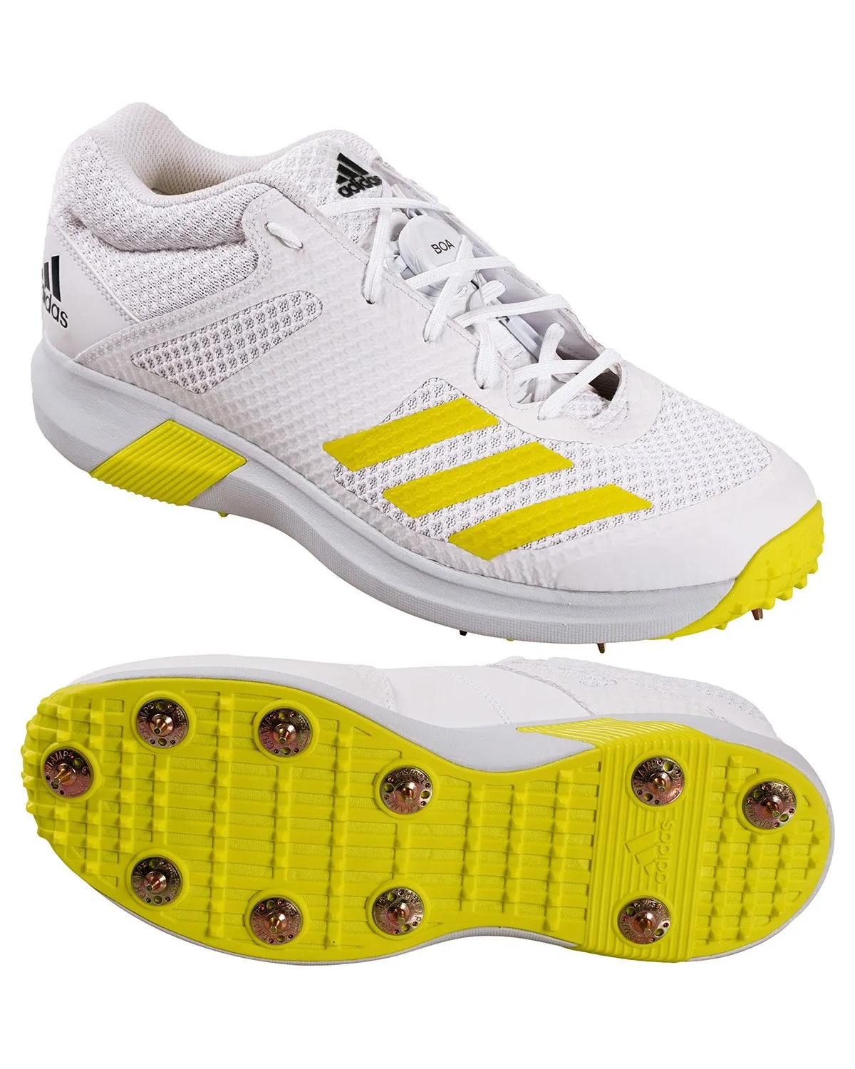 Adidas Adipower Vector Mid Cricket Shoes - Steel Spikes