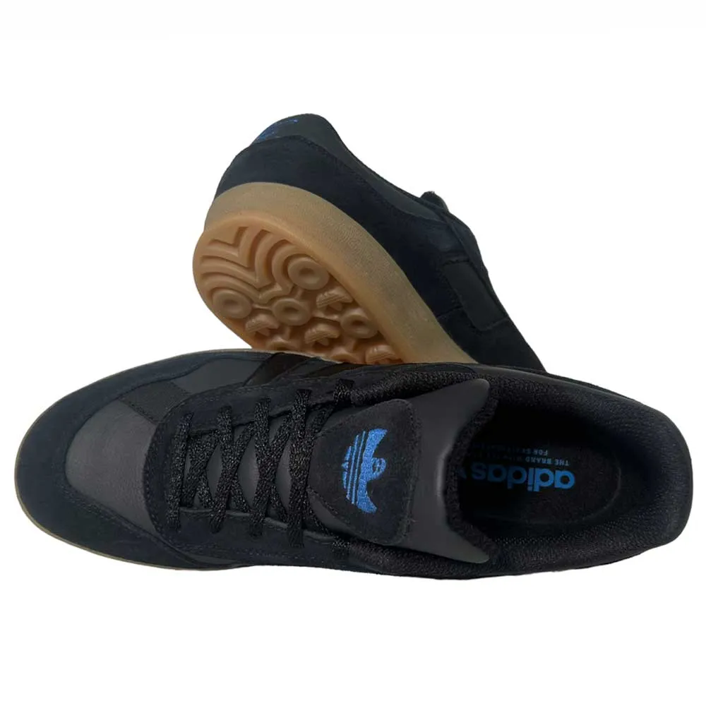 Adidas Aloha Super Mark Gonzales Black Gum Suede Shoes Black Carbon Bluebird