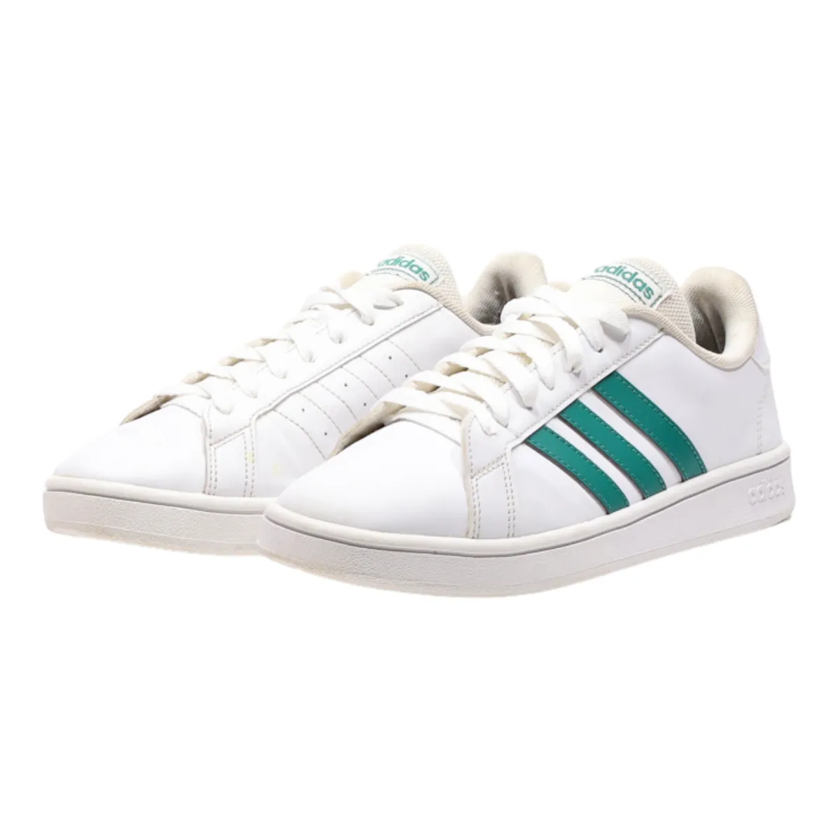 ADIDAS Grand Court Sneaker Trainers White Leather Mens UK 7.5