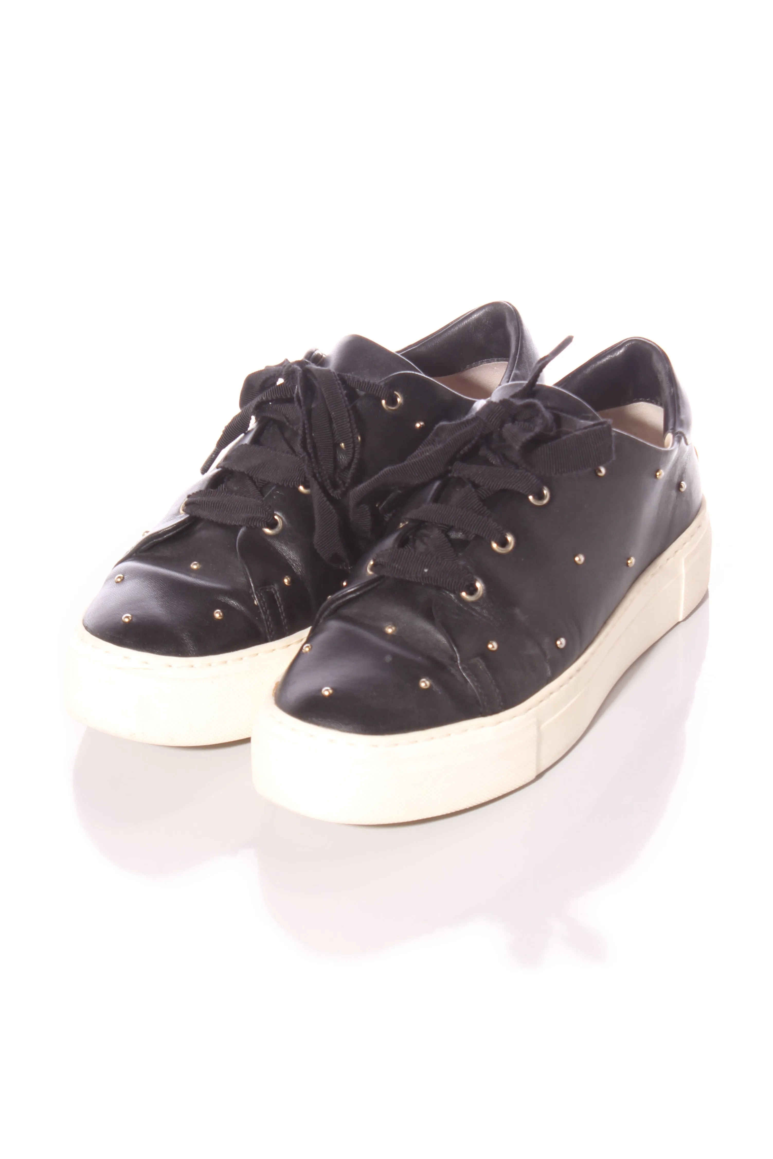 AGL - Studded leather platform sneakers! 39