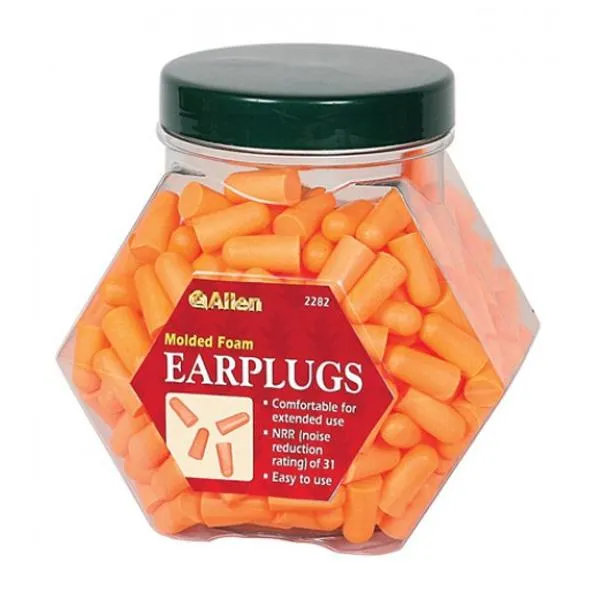 Allen Molded Foam Ear Plugs 100 Pack