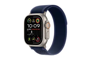 Apple Watch Ultra 2 | 49mm | Natural Titanium Case with Blue Trail Loop M