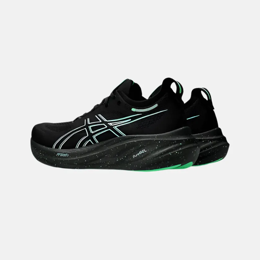 Asics Gel-Nimbus 26 Men's Running Shoes -Black/Soothing Sea