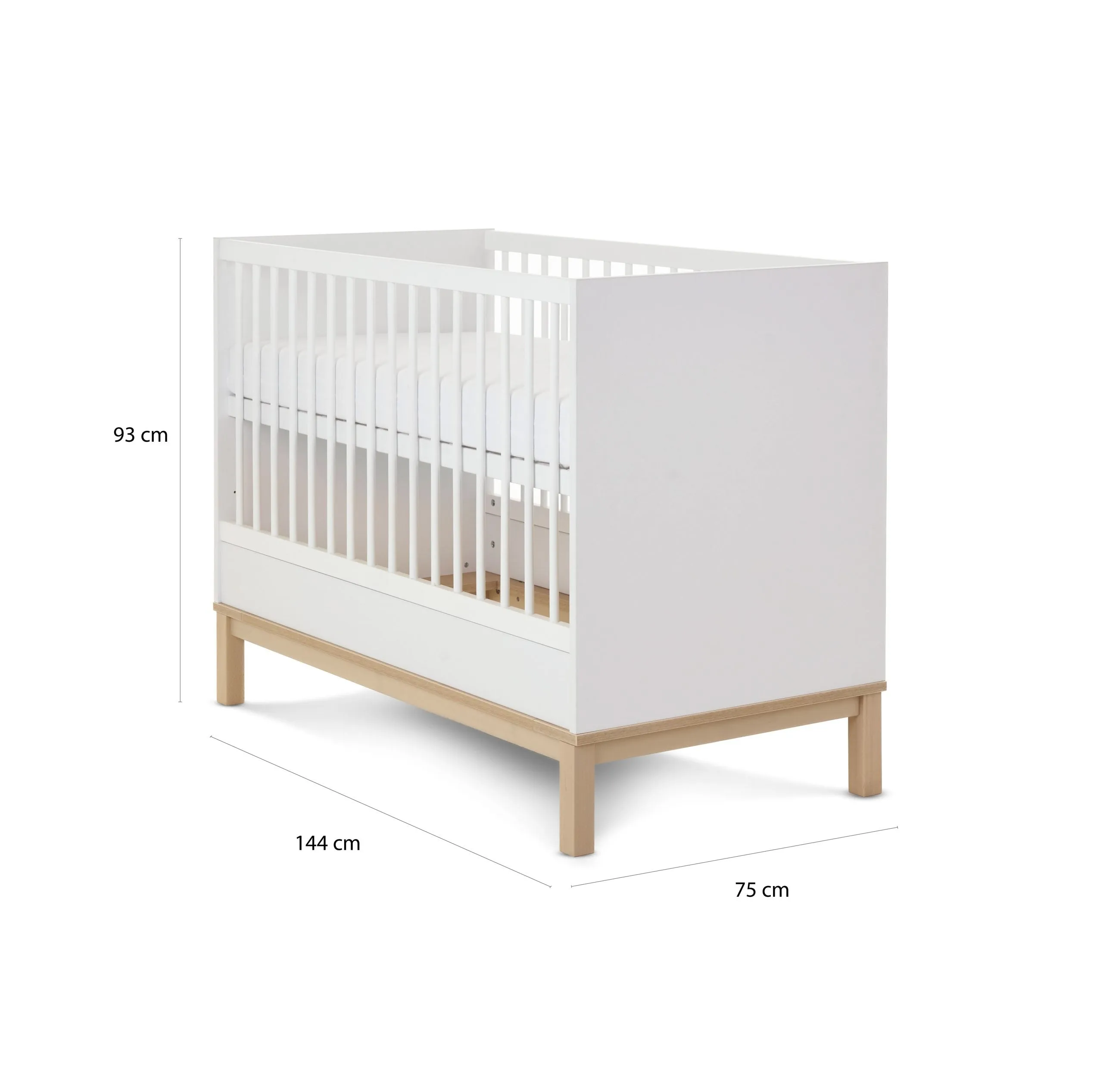 Astrid 3 Piece Nursery Room Set - White