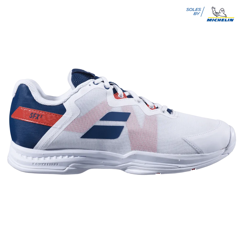 Babolat SFX3 All Court (White/Blue) Tennis Shoes