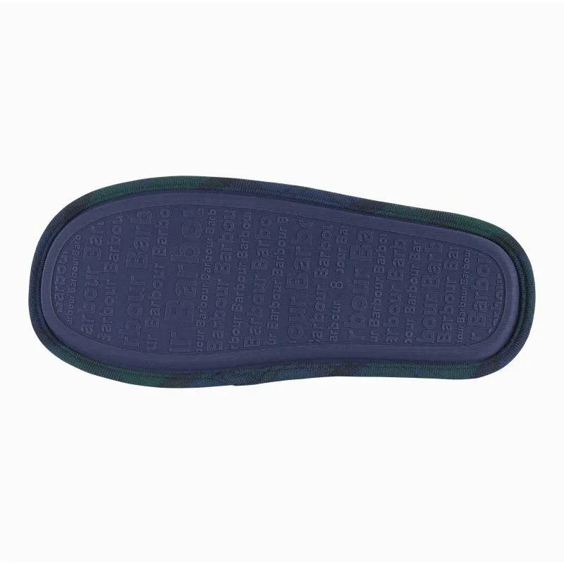 Barbour Foley Mens Suede Slipper - Navy