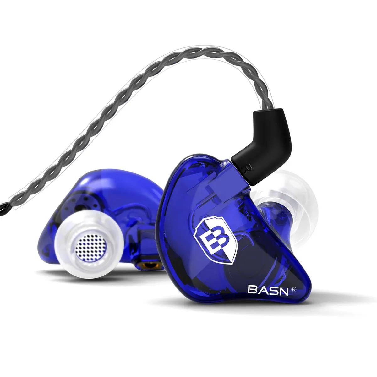 BASN Bsinger PRO In Ear Monitor Headphones (Blue)