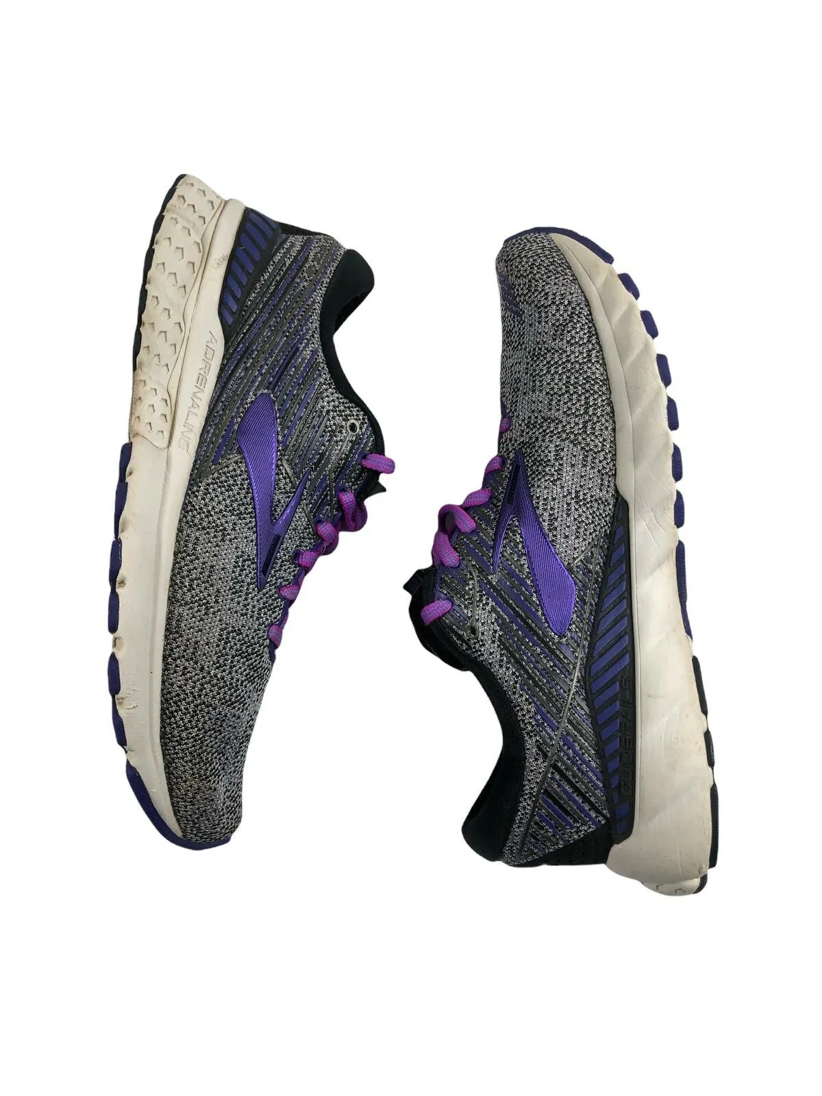 Brooks Adrenaline GTS 19 Grey Running Shoes Women's (Size: 9.5) 1202841B028