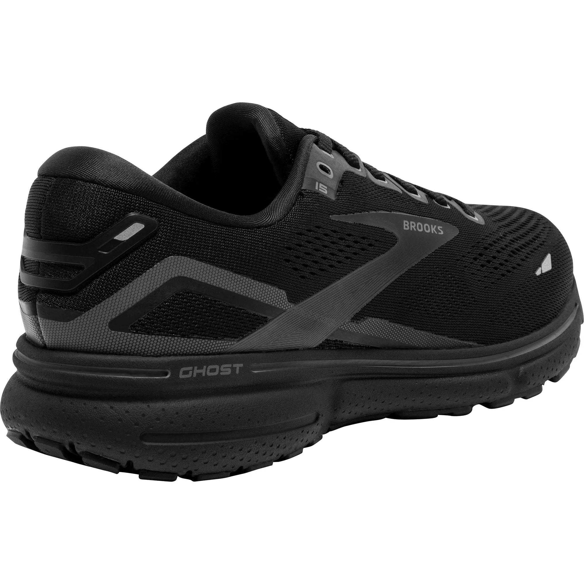 Brooks Ghost 15 WIDE FIT (4E) Mens Running Shoes - Black