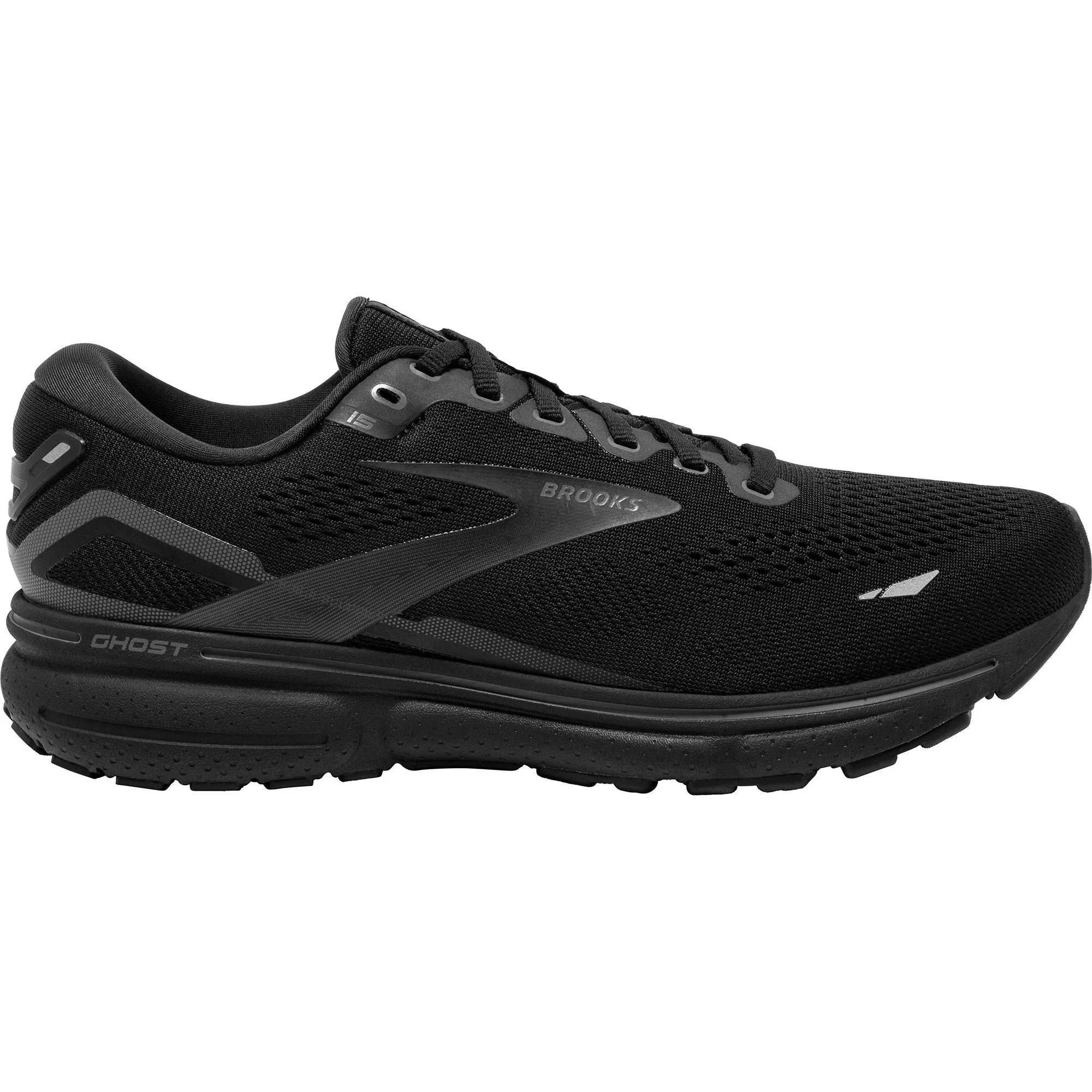 Brooks Ghost 15 WIDE FIT (4E) Mens Running Shoes - Black