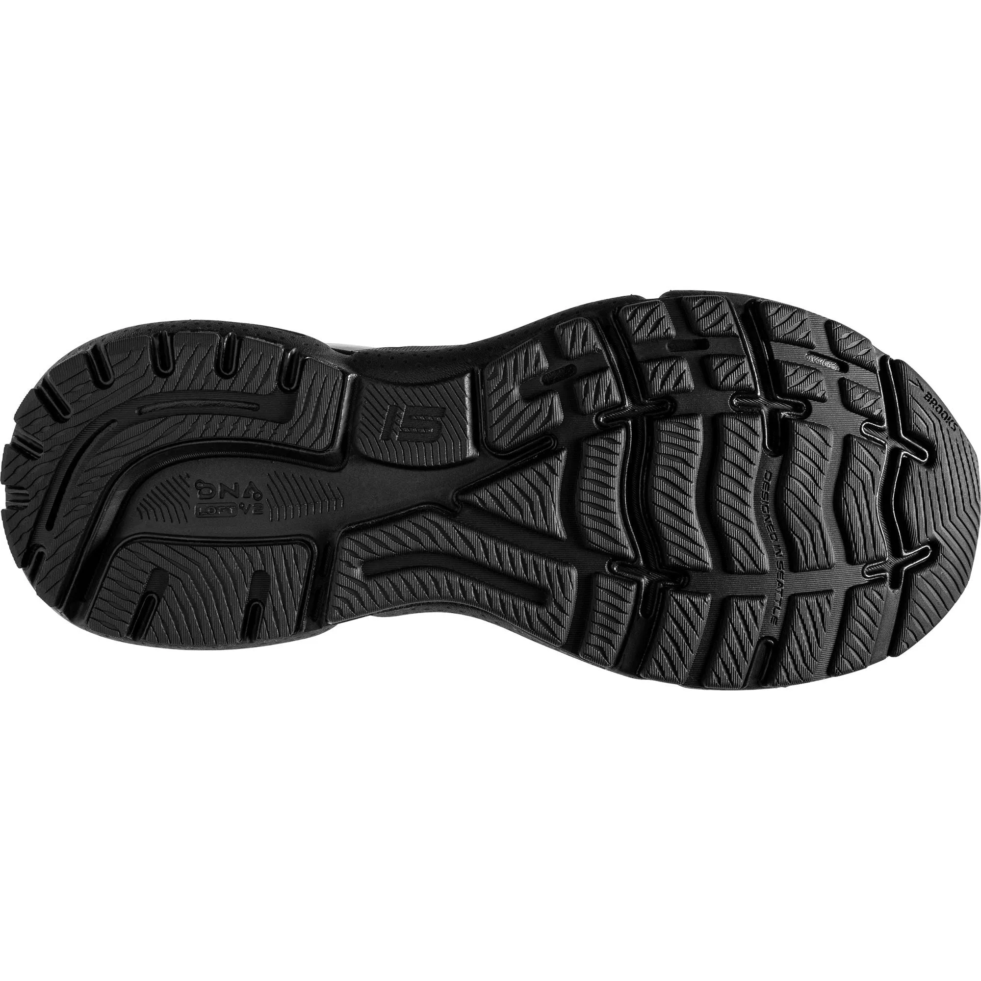 Brooks Ghost 15 WIDE FIT (4E) Mens Running Shoes - Black