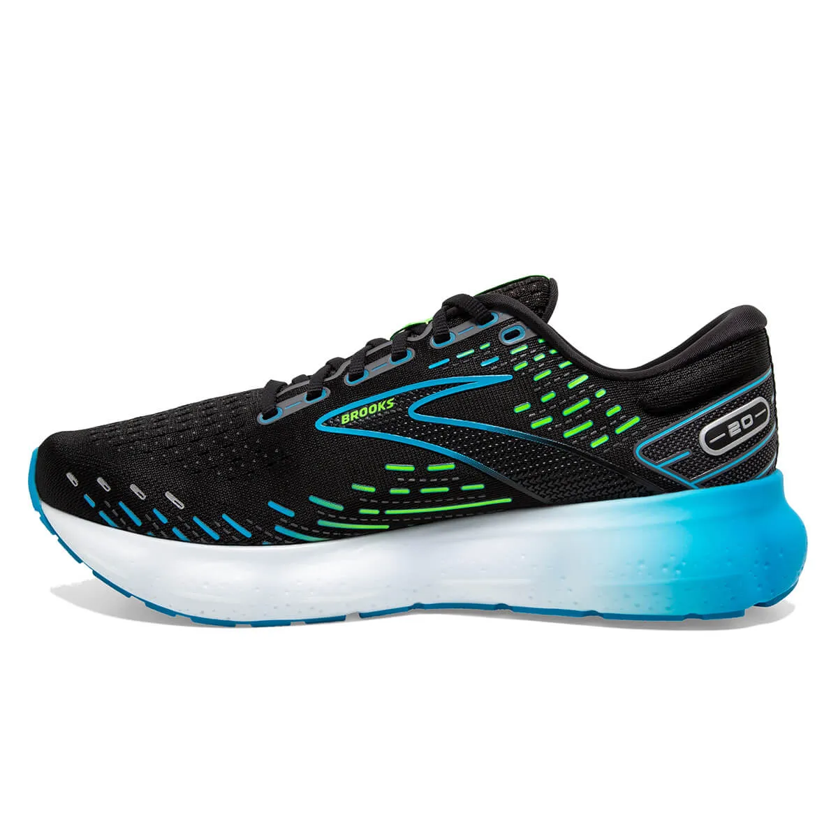 Brooks Glycerin 20 Mens | Black/hawaiian Ocean/green