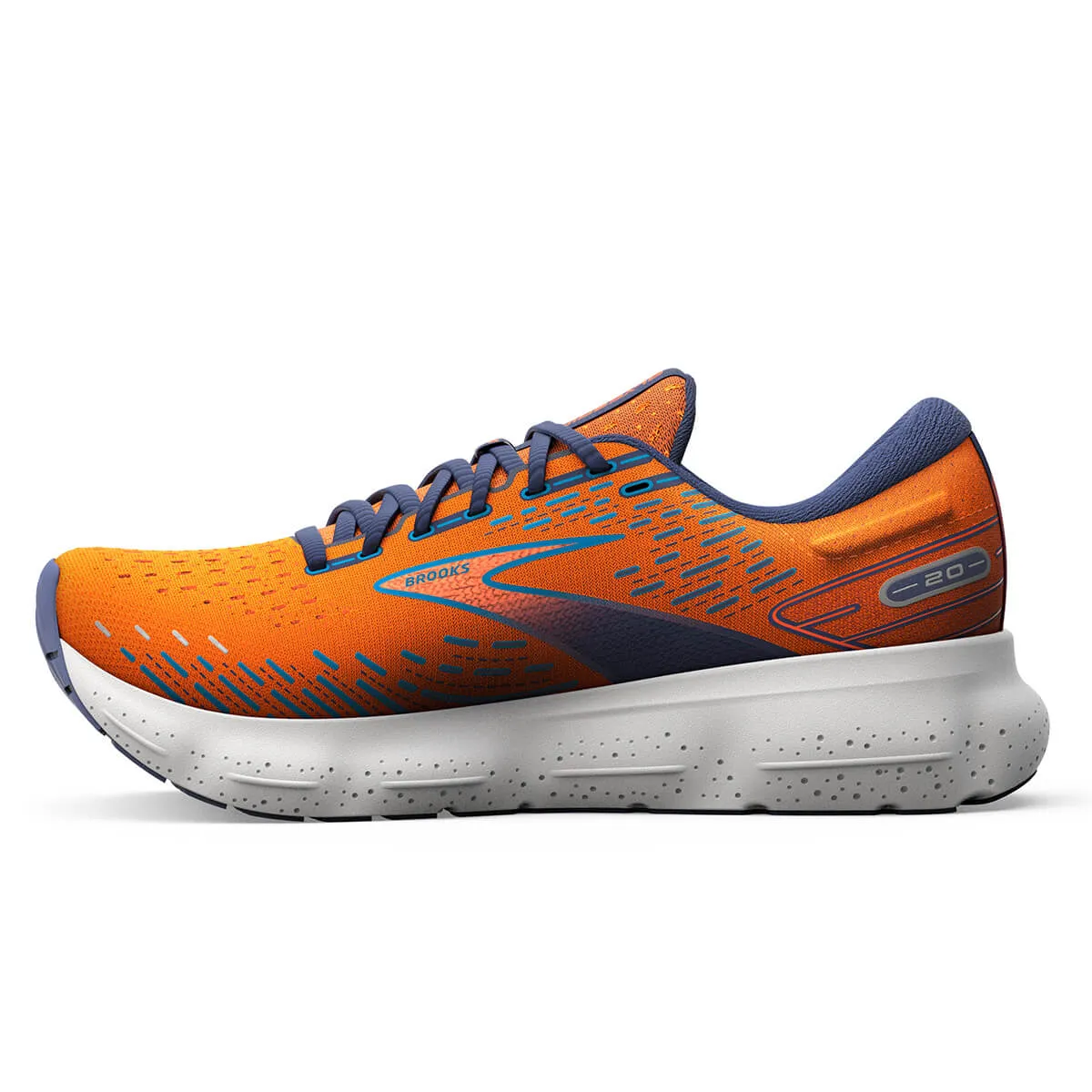 Brooks Glycerin 20 Mens | Orange/crown Blue/blue