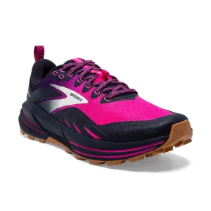 Brooks Womens Trainer Cascadia 16 Peacoat/Pink/Biscuit