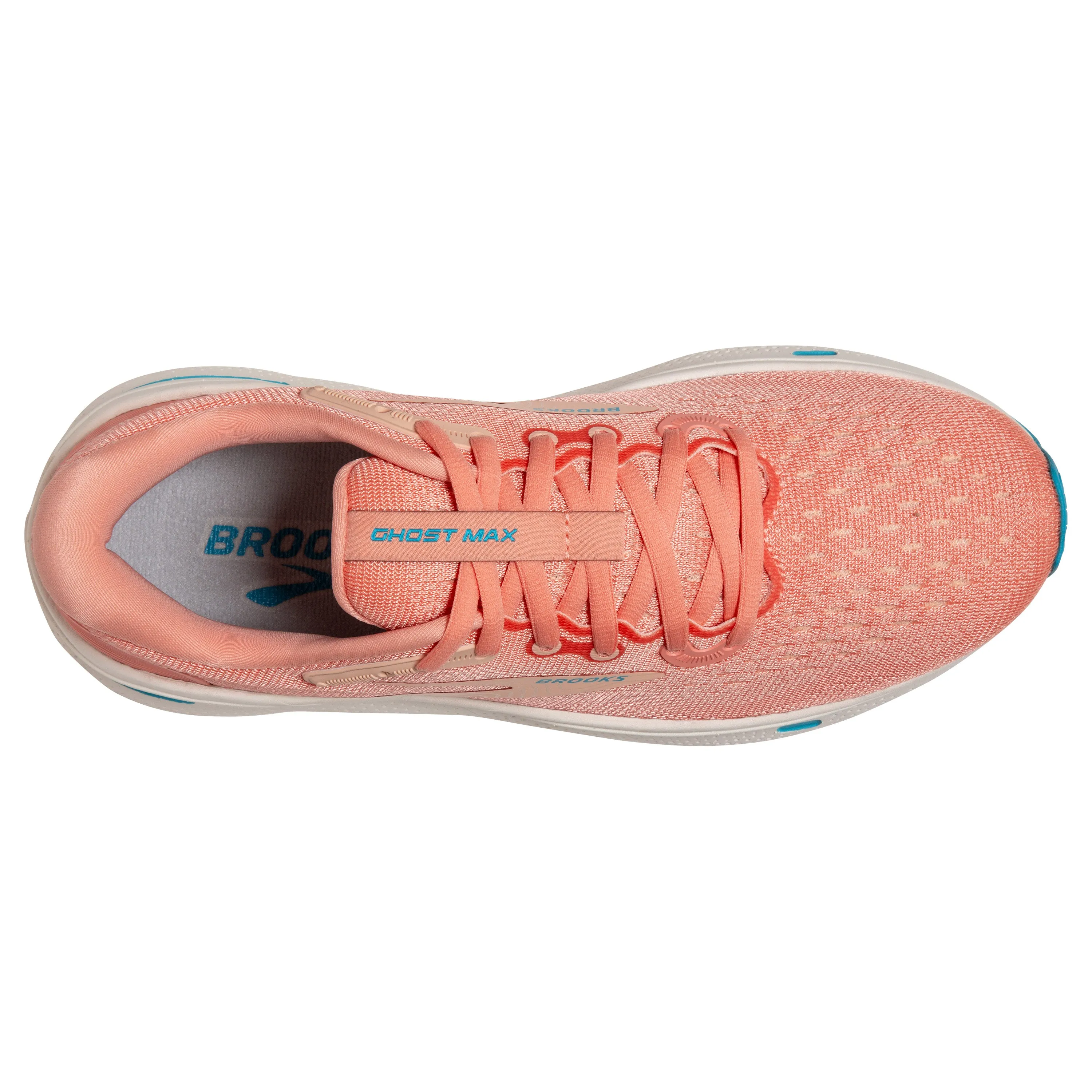 Brooks Womens Trainer Ghost Max Papaya/Apricot/Blue