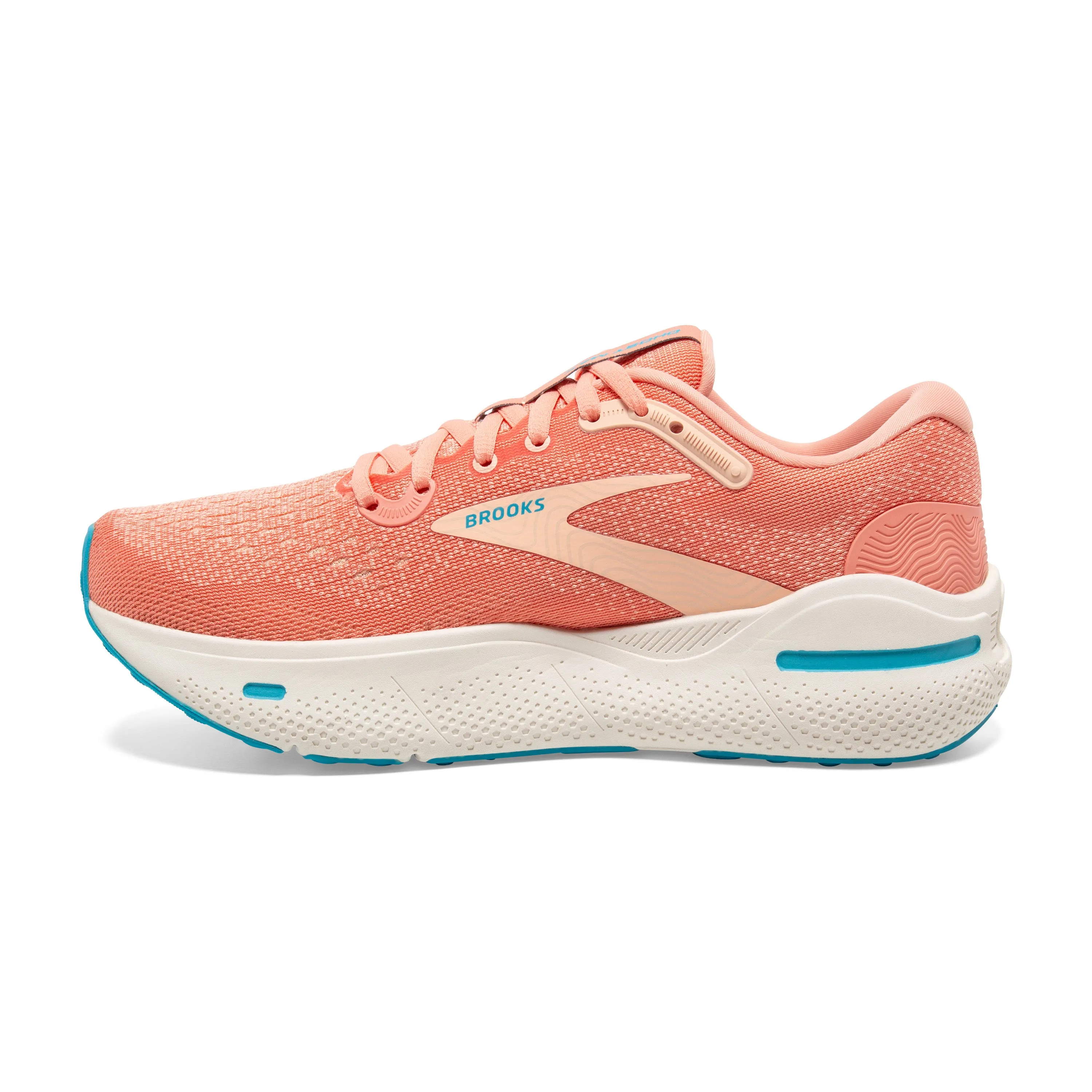 Brooks Womens Trainer Ghost Max Papaya/Apricot/Blue