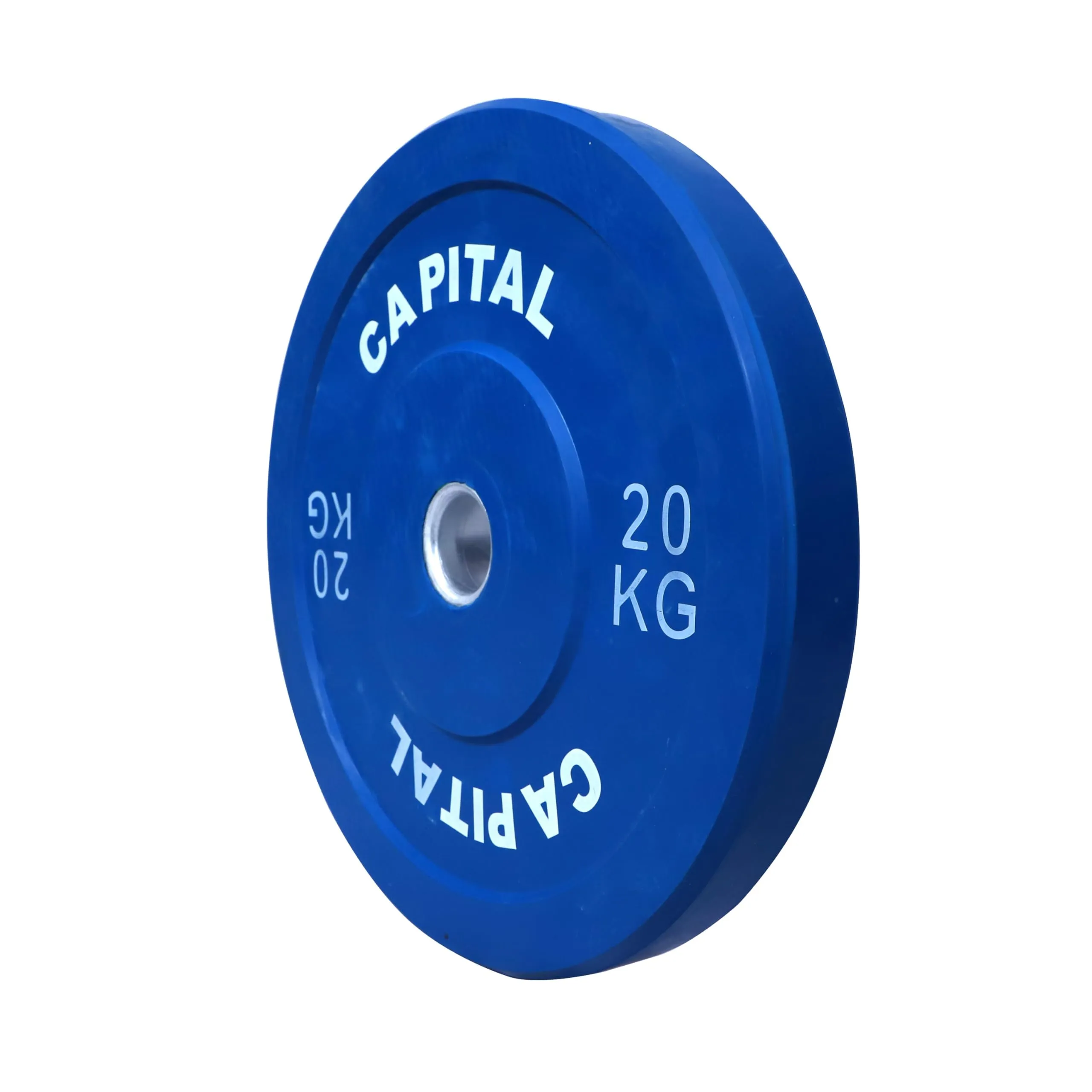 Capital Fitness Rubber Bumper Weight Plates 55mm Diameter 40Kg Set (20kg x 2) for Weight Lifting | Professional Barbell Weight Plate, Strength Training and Home Gym Fitness Workout, Blue