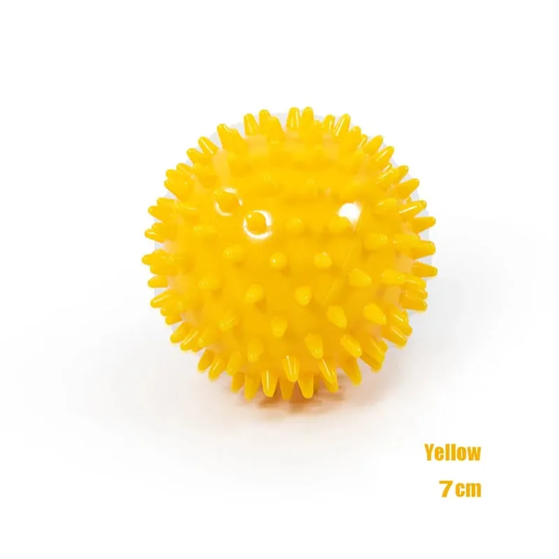 Durable PVC Spiked Massage Ball Trigger Point Sports Fitness Hands and Feet Plantar Pain Relief Fasciitis Relief 9Cm Sports Ball