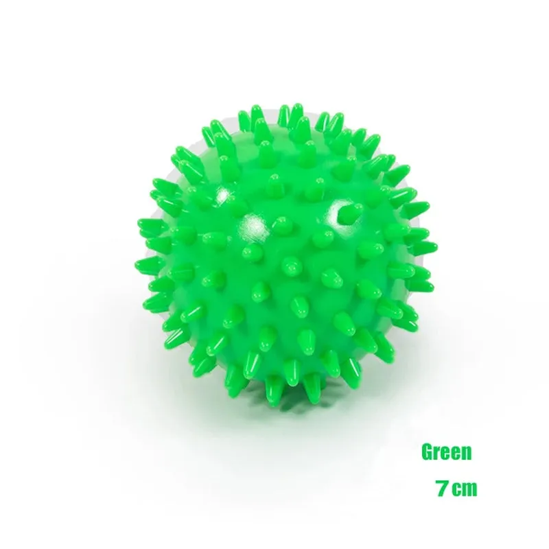 Durable PVC Spiked Massage Ball Trigger Point Sports Fitness Hands and Feet Plantar Pain Relief Fasciitis Relief 9Cm Sports Ball