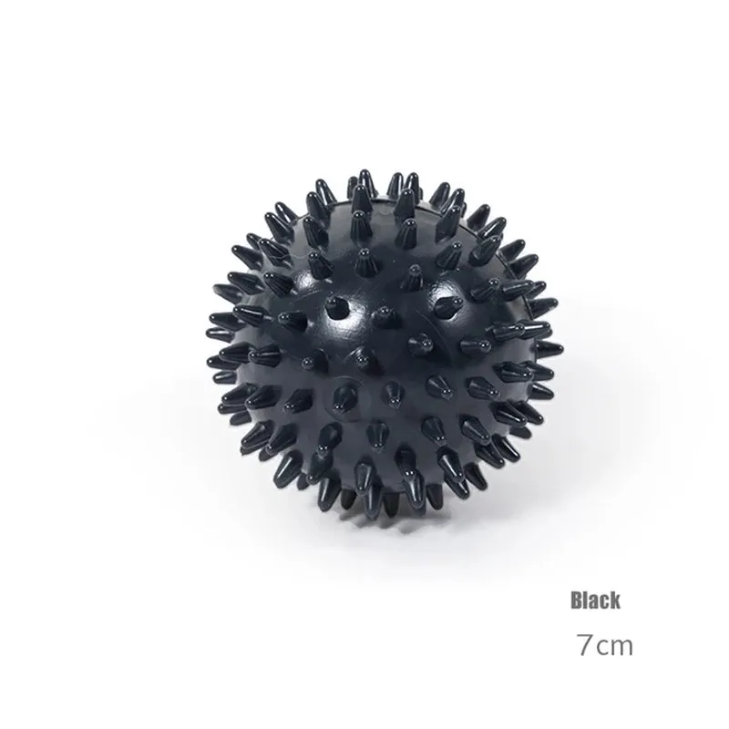 Durable PVC Spiked Massage Ball Trigger Point Sports Fitness Hands and Feet Plantar Pain Relief Fasciitis Relief 9Cm Sports Ball