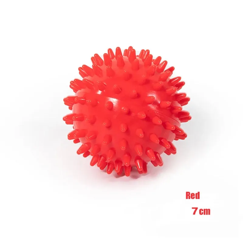 Durable PVC Spiked Massage Ball Trigger Point Sports Fitness Hands and Feet Plantar Pain Relief Fasciitis Relief 9Cm Sports Ball