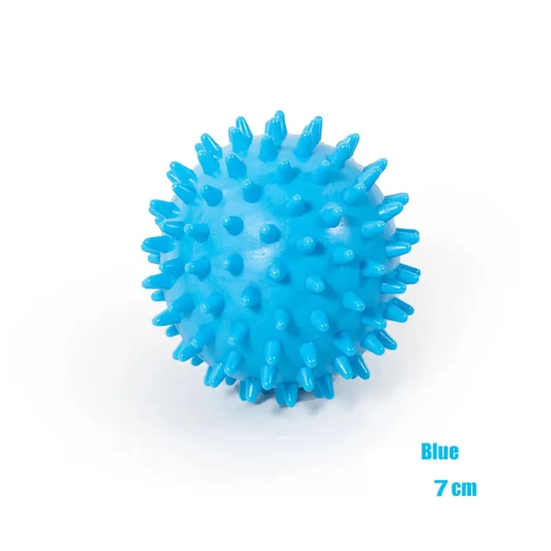 Durable PVC Spiked Massage Ball Trigger Point Sports Fitness Hands and Feet Plantar Pain Relief Fasciitis Relief 9Cm Sports Ball