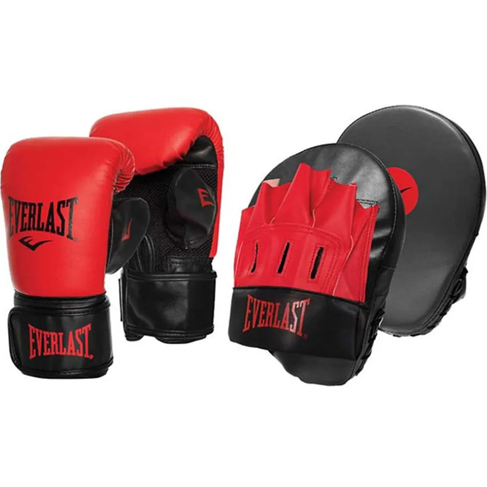 Everlast Glove & Mitt Combo Set