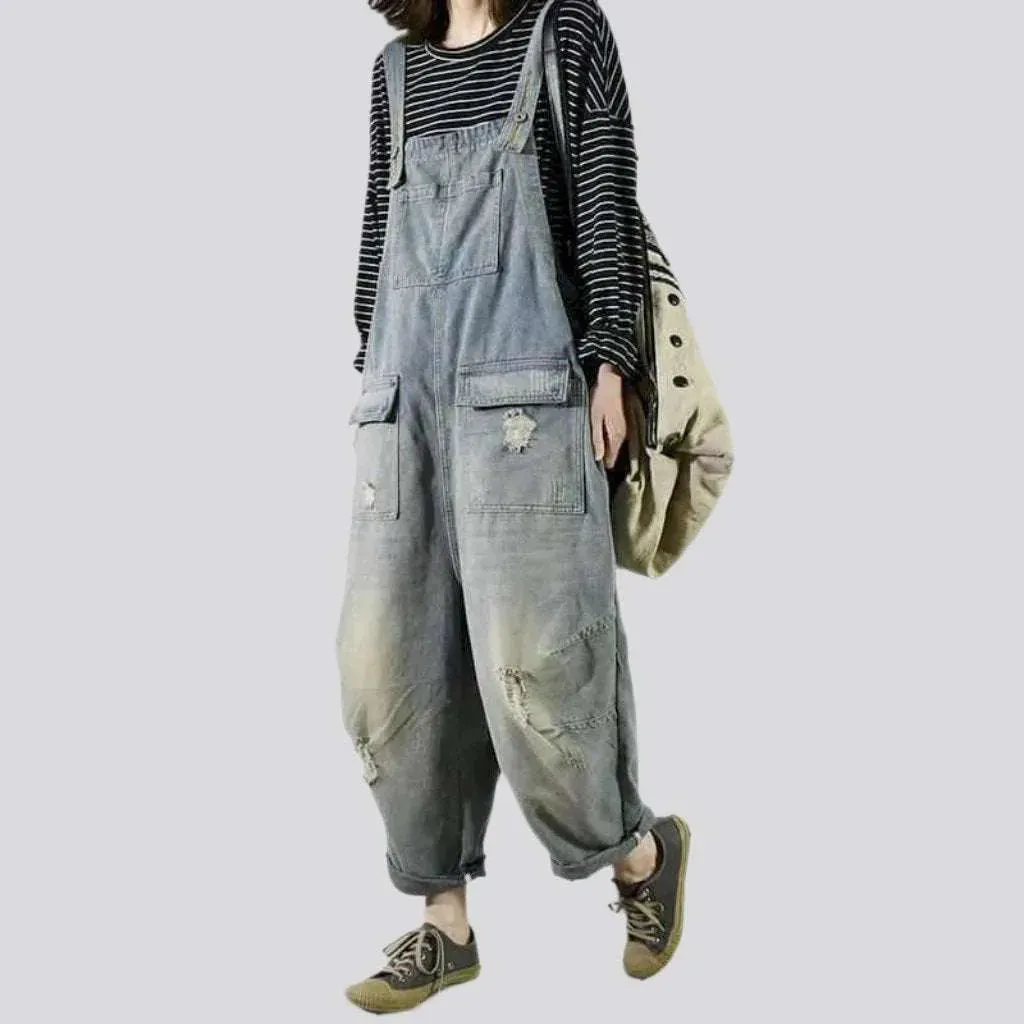 Fashion women's jean dungaree