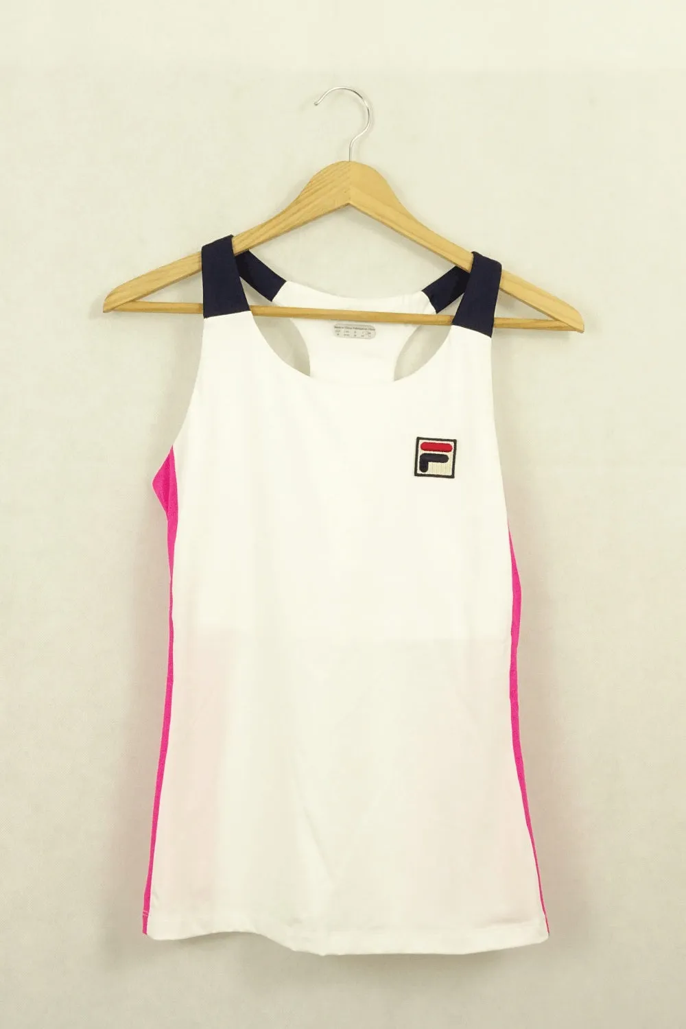 Fila White And Pink Sports Top M/12