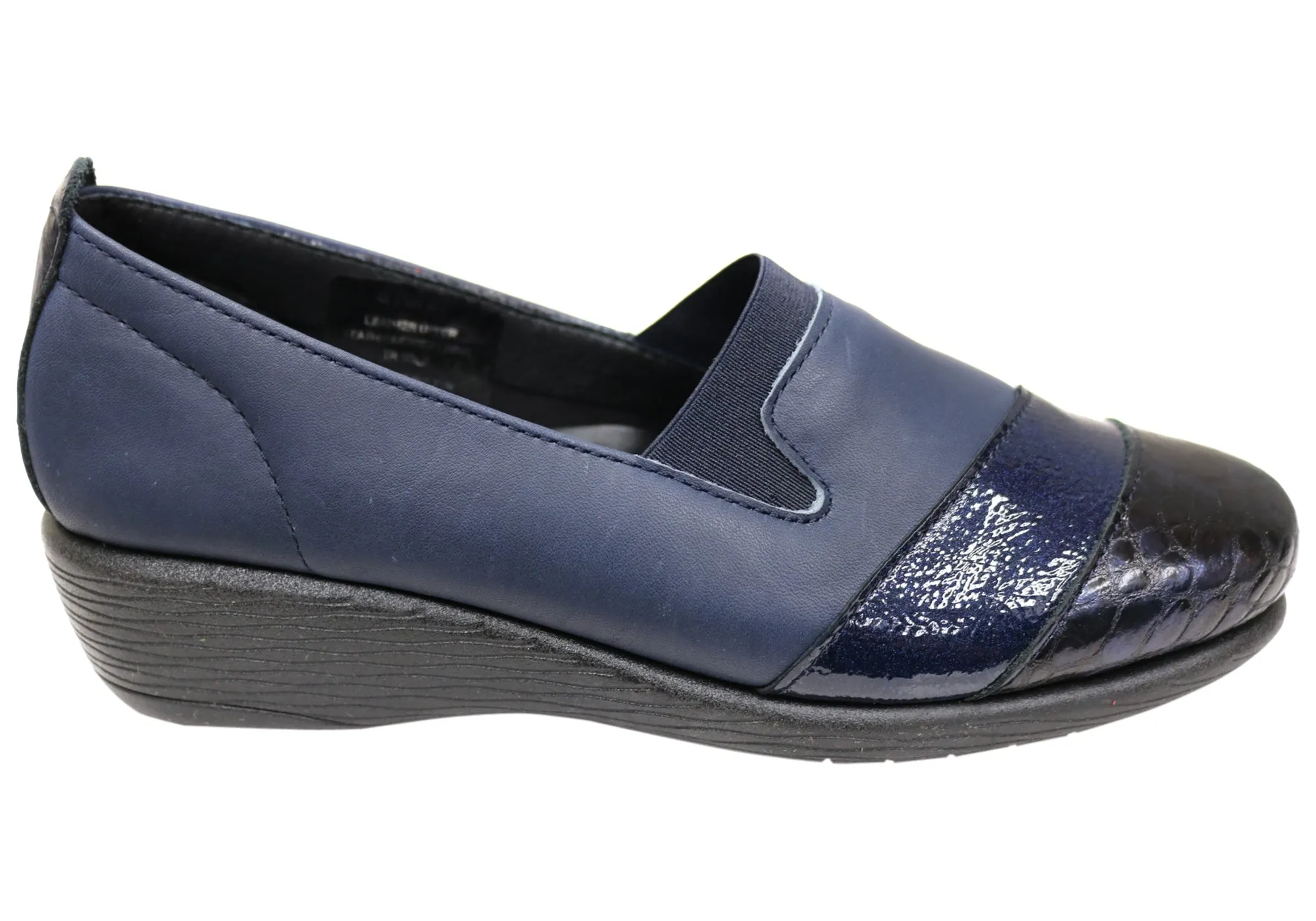 Flex & Go Julie Womens Comfortable Leather Shoes Made In Portugal