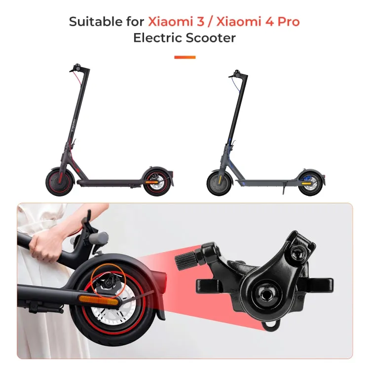 For Xiaomi  Electric Scooter 3/ 4 Pro Rear Wheel Disc Brake Calipers(Black)