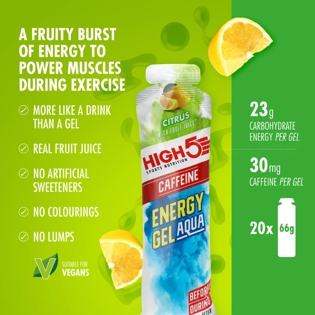 High5 - Energy Gel Aqua - Citrus (with caffeine)