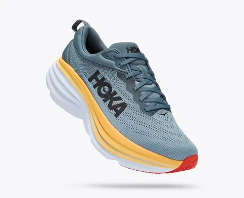 Hoka Bondi 8 Mens Running Shoe - Goblin Blue/Mountain Spring