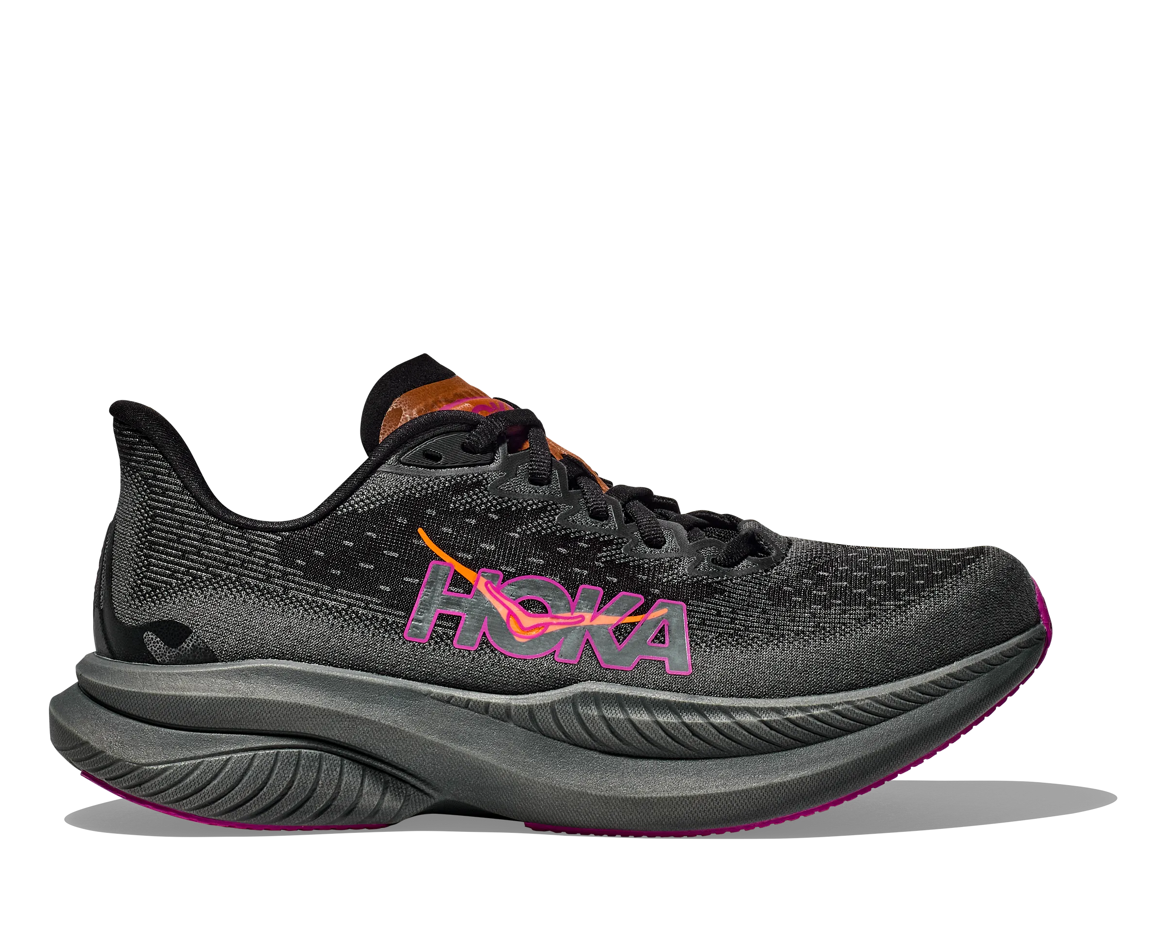 Hoka Women's Mach 6 (Black/Fuschia)