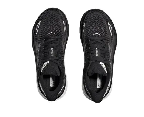 Hoka Womens Trainer Clifton 9 Wide Black White