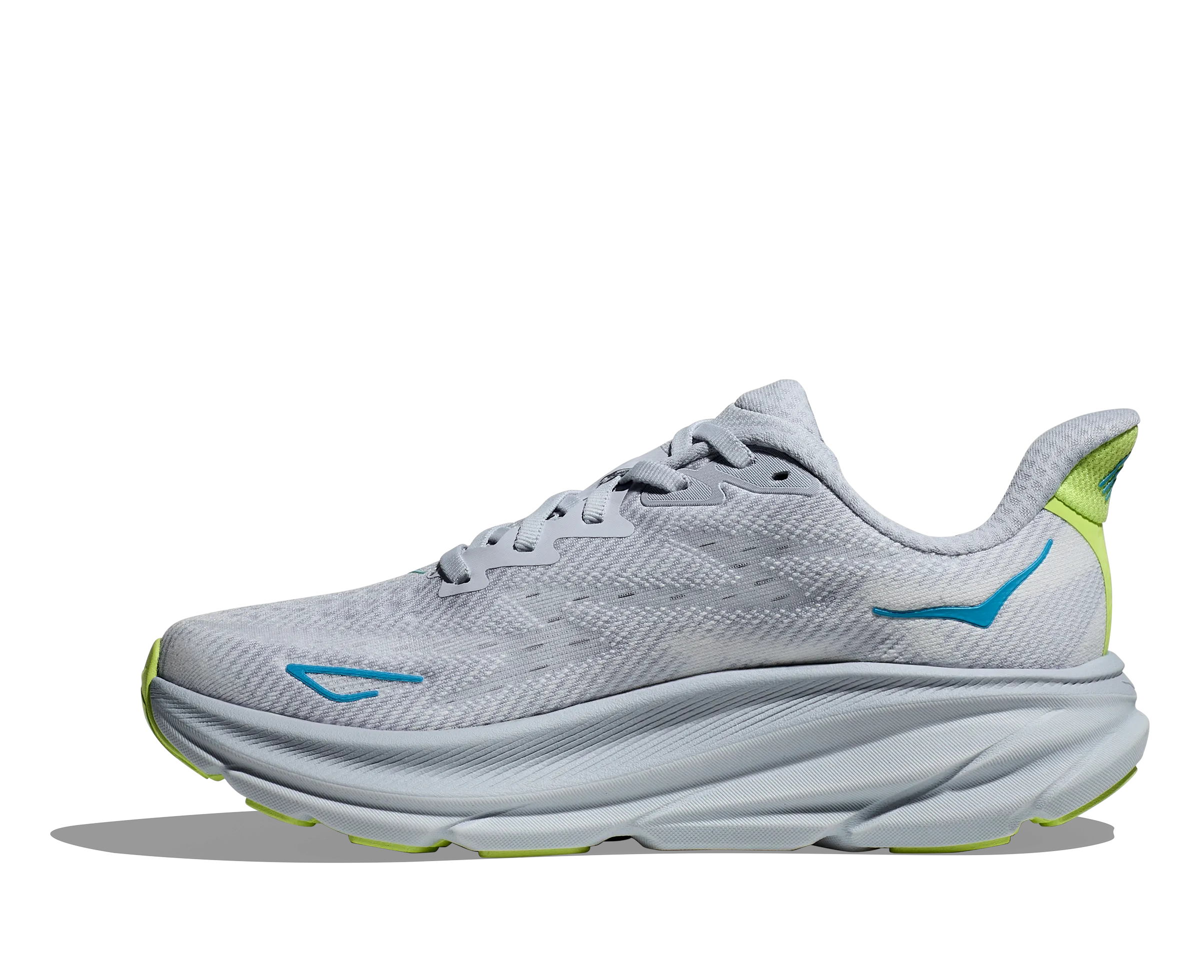 Hoka Womens Trainer Clifton 9 Wide Gull/Sea Ice