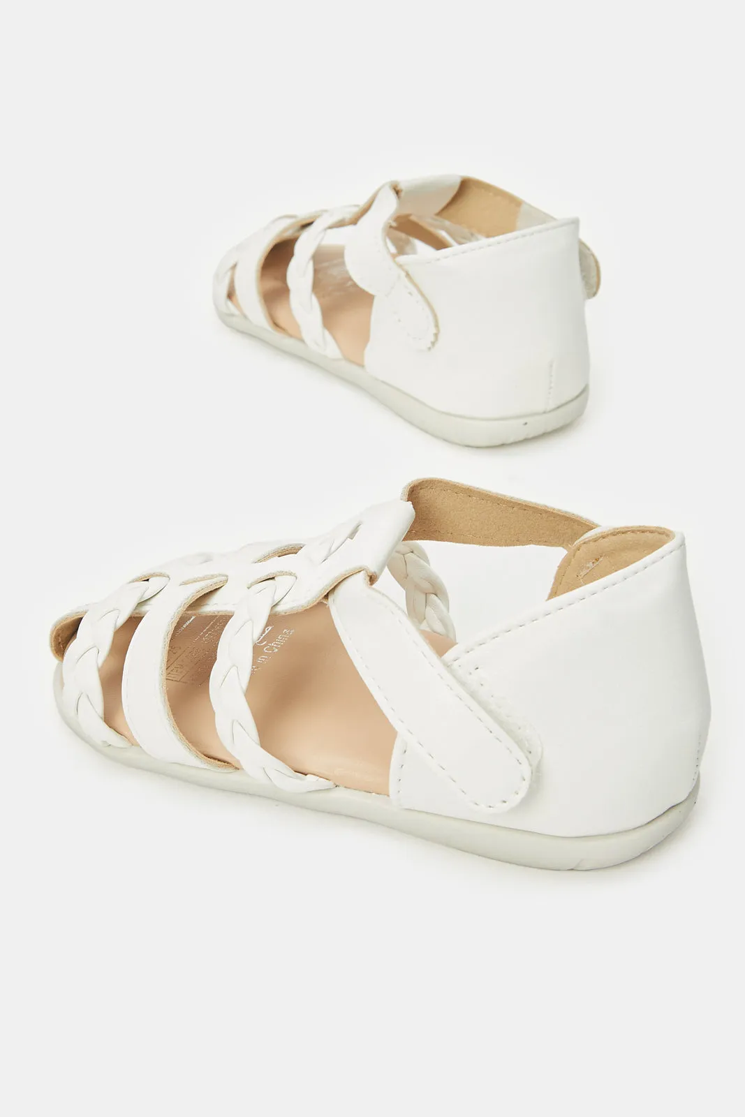 Infant Girls Cream Fisherman Sandal