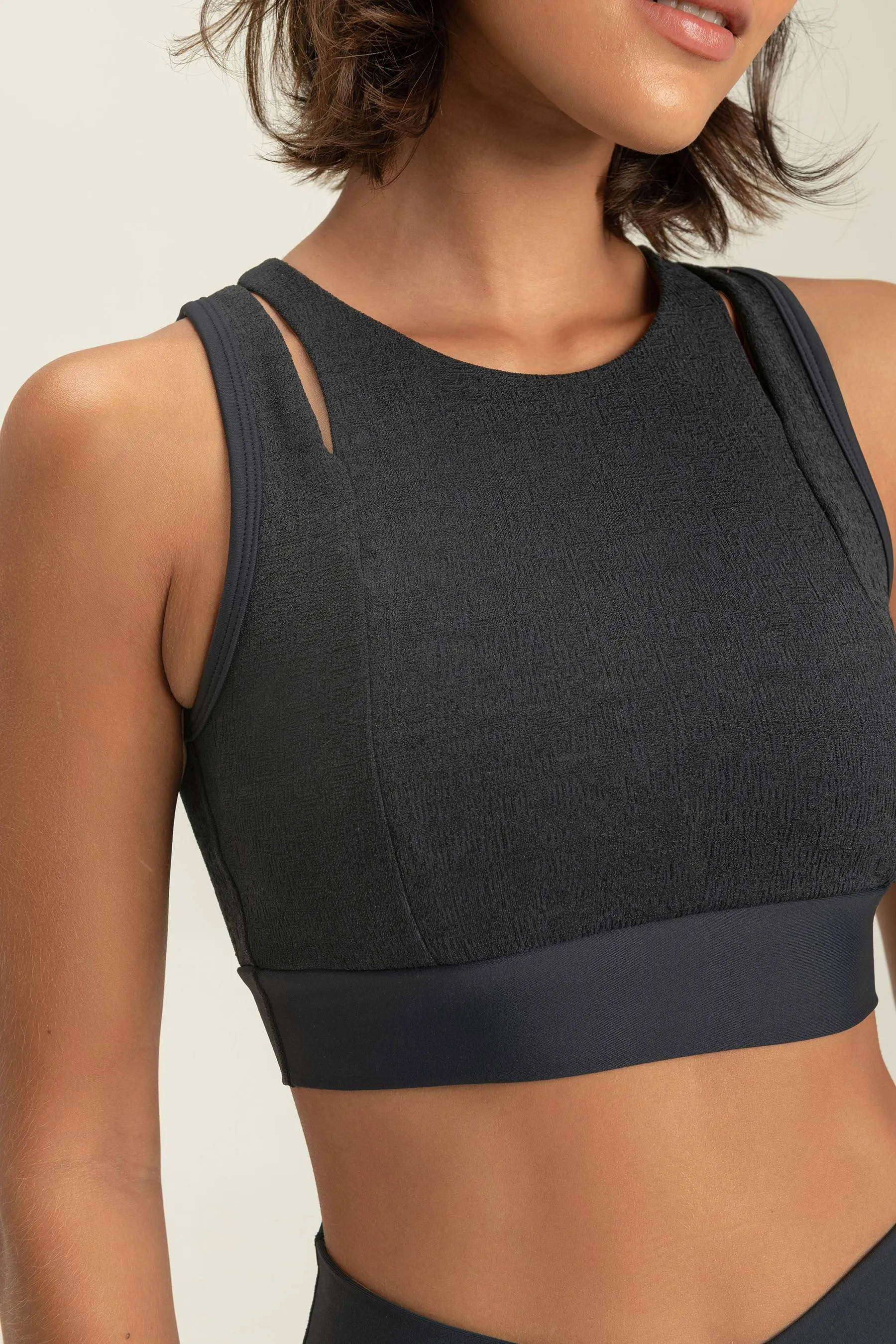 Jacquard Soft Sports Bra