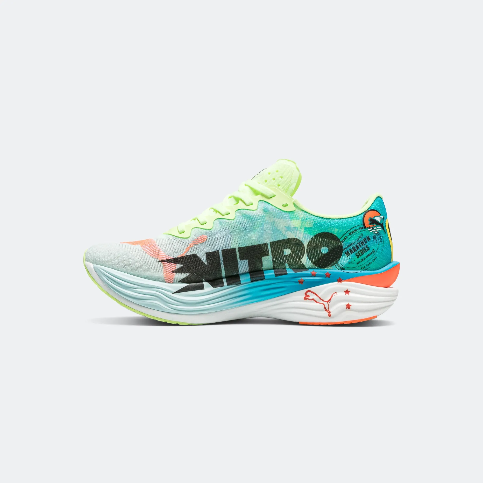 Mens Deviate NITRO Elite 3 Marathon Series - Nitro Blue/Fizzy Blue