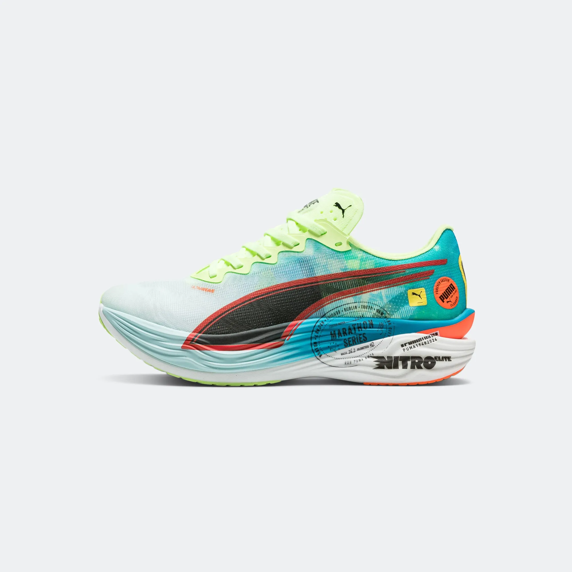 Mens Deviate NITRO Elite 3 Marathon Series - Nitro Blue/Fizzy Blue