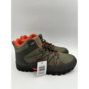 Men's Size 10, Olive Green High Top Hikers w/ Orange and Black Accents