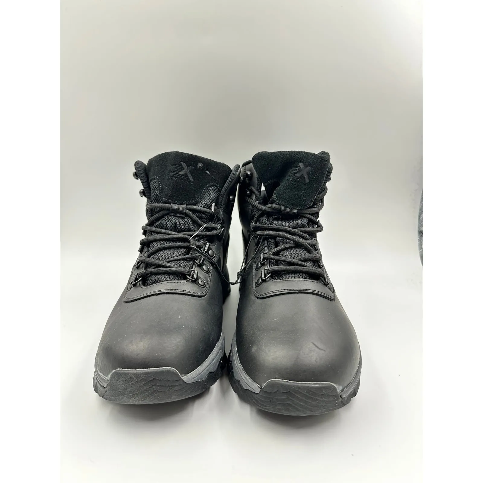 Men's Size 10.5, Black High Top Hikers with Rugged Tread