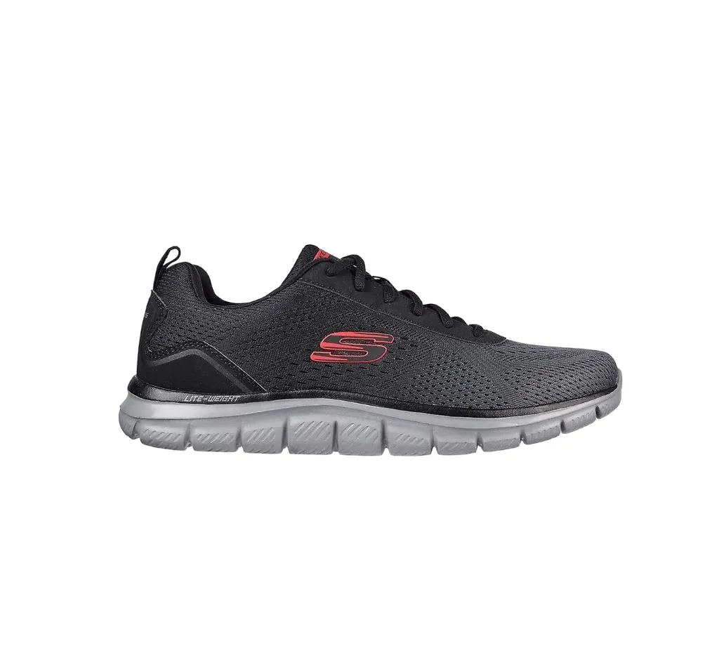 Mens Skechers Track Ripkent Shoes Black/Charcoal