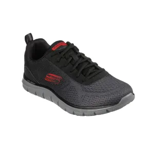 Mens Skechers Track Ripkent Shoes Black/Charcoal