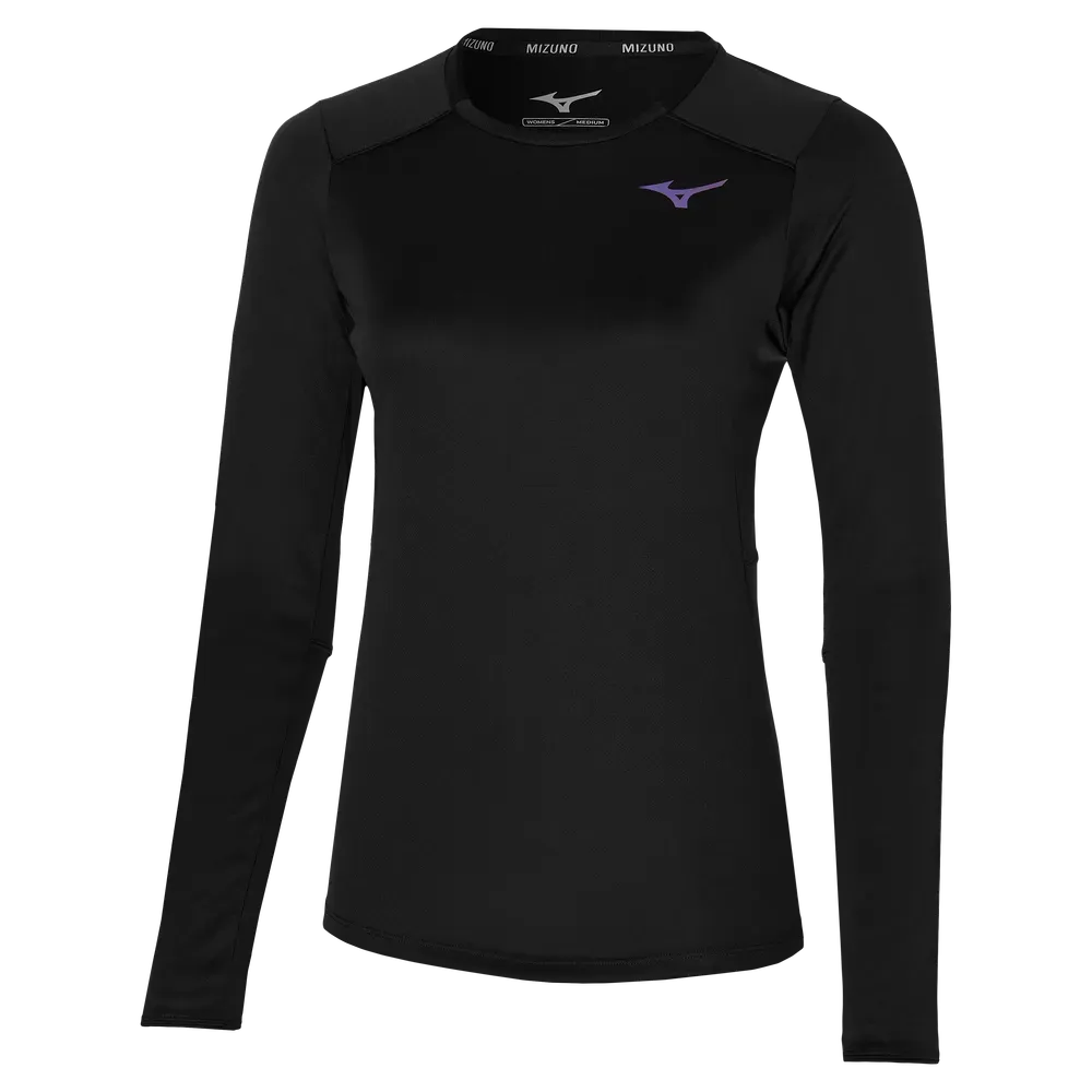 Mizuno Womens Two Loop 88 Gym T-Shirt - Black