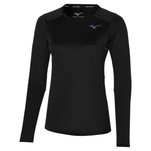 Mizuno Womens Two Loop 88 Gym T-Shirt - Black