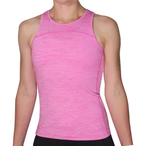 More Mile Heather Girls Training Vest Tank Top - Pink